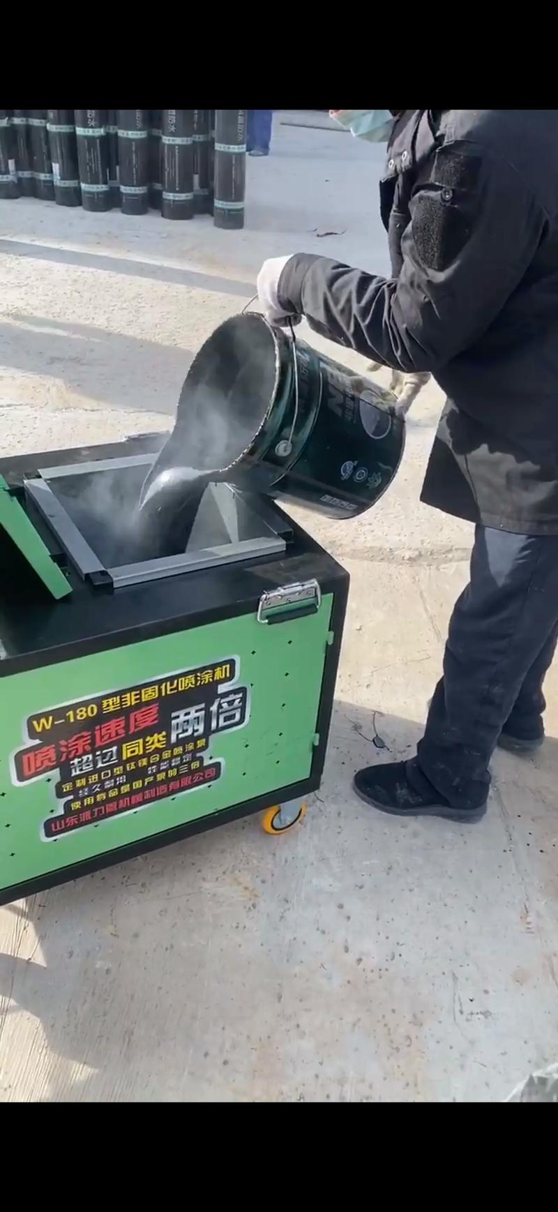 非固化防水喷涂机 沥青防水喷涂机.加热喷涂一体机 楼顶车库顶