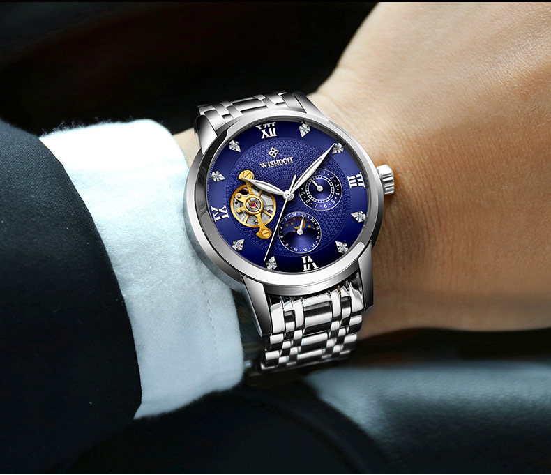 瑞士手表_高档正品机械表 瑞士全自动机械 夜光防水 